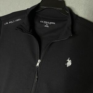 U.S.‎ Polo Assn. Men Fleece Full Zip Hoodie with Big Pony XL full zipper pockets